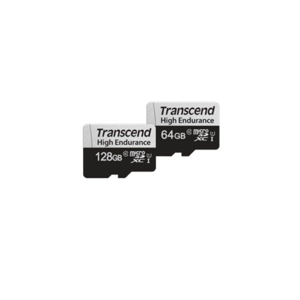 Transcend microSDXC 350V 64GB, 64 GB, MicroSDXC, Klasse 10, NAND, 95 MB/s, 45 MB/s