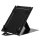 R-Go Tools Laptopständer R-Go Riser Duo, Tablet- und Laptop-Ständer in 1, ergonomisch faltbarer und einstellbarer Ständer, schwarz, Schwarz, Aluminium, 25,4 cm (10"), 55,9 cm (22"), 5 kg, 221 mm