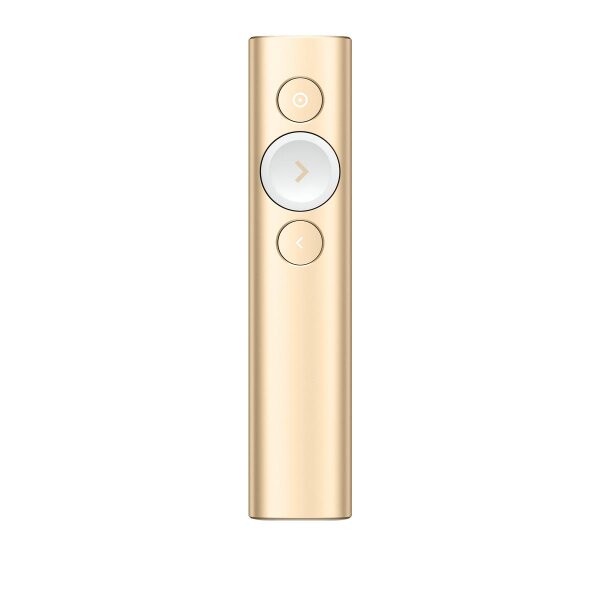 Logitech Spotlight, Bluetooth/RF, USB, 30 m, Gold