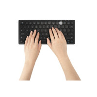 Kensington K75502FR, Mini, Kabellos, Bluetooth, Scherenschalter, AZERTY, Schwarz