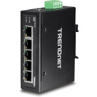 TRENDnet TI-G50, Unmanaged, Gigabit Ethernet (10/100/1000), Vollduplex