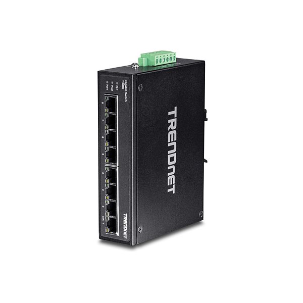 TRENDnet TI-G80, Unmanaged, L2, Gigabit Ethernet (10/100/1000), Wandmontage