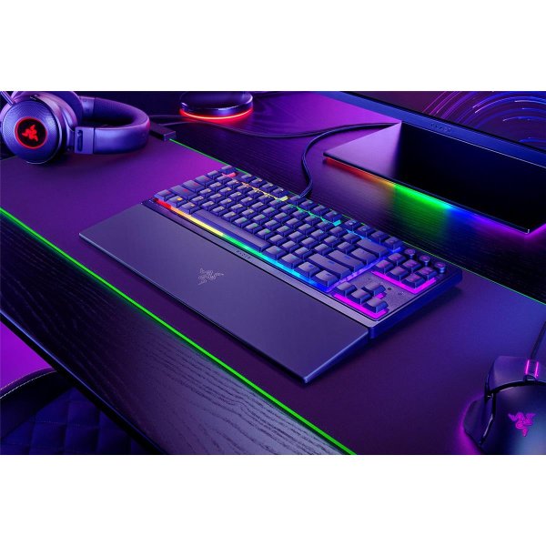 Razer Ornata V3 Tenkeyless, Kabelgebunden, USB, Mecha-Membran-Schlüsselschalter, QWERTZ, RGB-LED, Schwarz