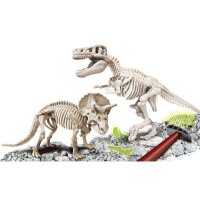 Clementoni AUSGRABUNGS-SET T-REX & TRICERATOPS, Bausatz, 7 Jahr(e), 1,45 kg