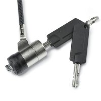 Dicota D30867 - 2 m - Flachschlüssel - Stahl - Thermoplastischer Gummi (TPR) - Schwarz
