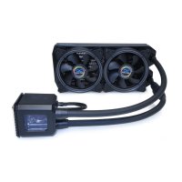 Alphacool Eisbaer Aurora 240, All-in-One-Flüssigkeitskühler, 12 cm, 10,49 m³/h, Schwarz