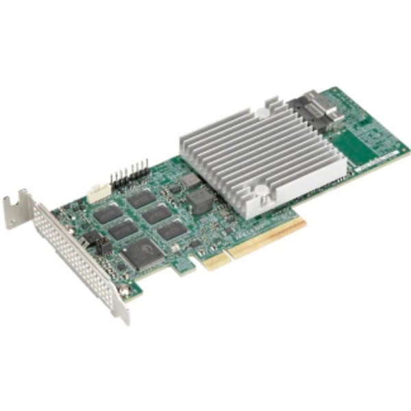 Supermicro AOC-S3908L-H8IR 8-Port internal 12Gb/s SAS/SATA RAID Broadcom 3908 PCI-E 4.0 x8 - Raid-Controller - Serial Attached SCSI (SAS)