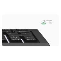 MaxPoint KSK-3010ELC Super Mini Tastatur DE-Layout mit Hintergrundbeleuchtung USB/PS/2 - Tastatur