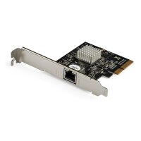 StarTech.com 5G PCIe Netzwerk Karte - NBASE-T & 5GBASE-T 2.5BASE-T PCI Express NIC Adapter - 5GbE/2.5GbE/1GbE Multi GbE Workstation NIC - 4 Geschwindigkeiten LAN Karte, Eingebaut, Kabelgebunden, PCI Express, Ethernet, 5000 Mbit/s, Schwarz