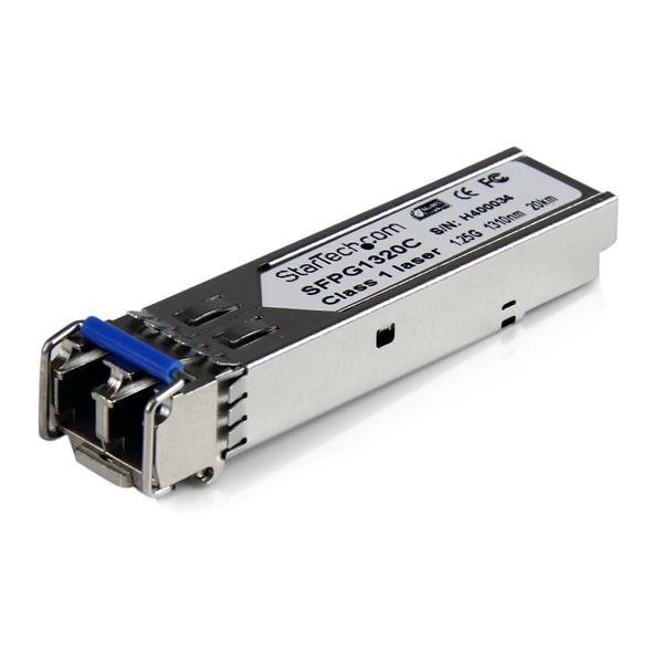 StarTech.com Cisco GLC-LH-SMD kompatibles Gigabit SFP Transceiver Modul mit DDM SM LC - Mini-GBIC bis 20Km, Faseroptik, 1250 Mbit/s, SFP, LC, LH, 20000 m