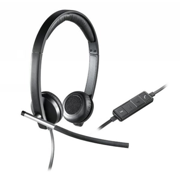 Logitech H650e, Kabelgebunden, Büro/Callcenter, 50 - 10000 Hz, 120 g, Kopfhörer, Schwarz, Silber