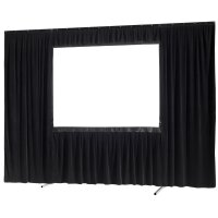 celexon Vorhangset 4-seitig für Faltrahmenleinwand Mobil Expert 406 x 254 cm