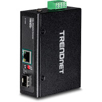 TRENDnet TI-PF11SFP, 2000 Mbit/s, IEEE 802.3, IEEE 802.3ab, IEEE 802.3af, IEEE 802.3at, IEEE 802.3u, IEEE 802.3x, IEEE 802.3z, Gigabit Ethernet, 10,100,1000 Mbit/s, Voll, Halb, SFP