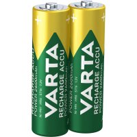 Varta Akku 2 x Mignon 2,6 Ah Blister - Wiederaufladbarer Akku - AA - Nickel-Metallhydrid (NiMH) - 1,2 V - 2 Stück(e) - 2600 mAh
