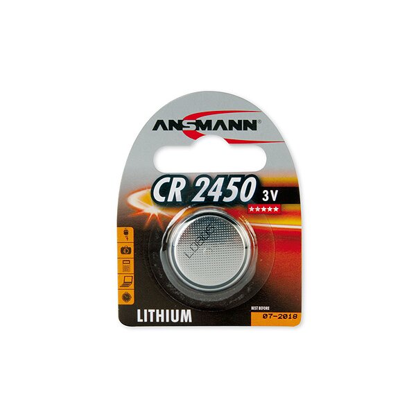 Ansmann CR 2450 - Einwegbatterie - CR2450 - Lithium-Ion (Li-Ion) - 3 V - 1 Stück(e) - Nickel