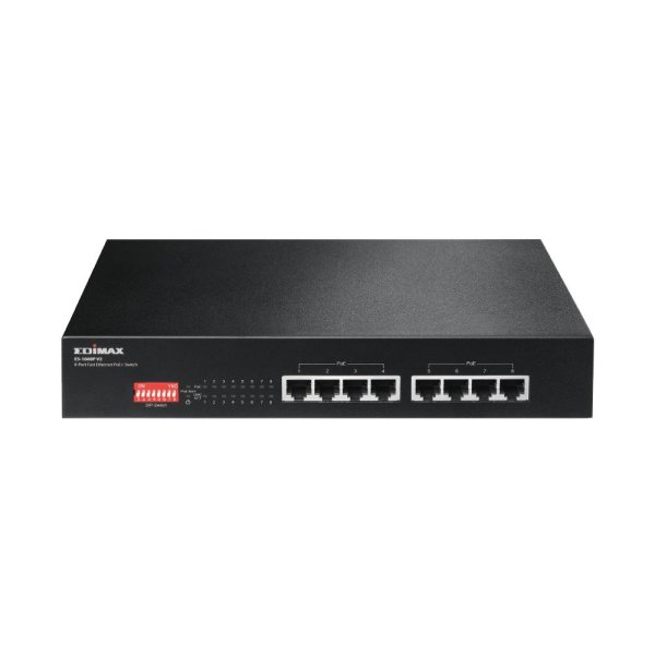 Edimax ES-1008P V2, Fast Ethernet (10/100), Vollduplex, Power over Ethernet (PoE)