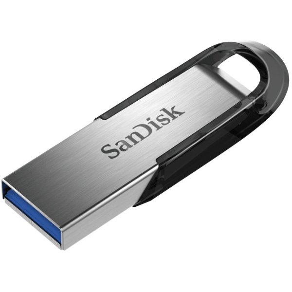 SanDisk Ultra Flair, 32 GB, USB Typ-A, 3.2 Gen 1 (3.1 Gen 1), 150 MB/s, Ohne Deckel, Schwarz, Edelstahl