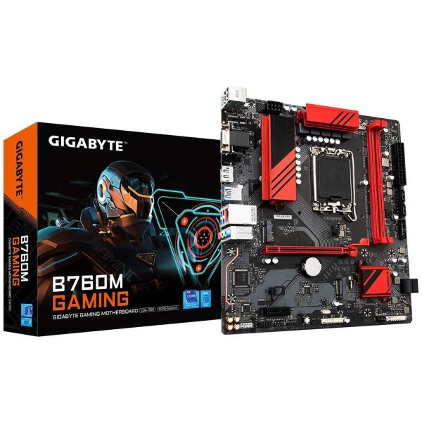 Gigabyte B760M GAMING, Intel, LGA 1700, Intel® Celeron®, Intel® Core™ i3, Intel® Core™ i5, Intel® Core™ i7, Intel® Core™ i9,..., LGA 1700, 96 GB, DDR5-SDRAM