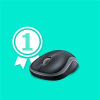 Logitech M185, Beidhändig, Optisch, RF Wireless, 1000 DPI, Grau