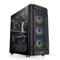 Thermaltake Versa T27 TG ARGB, Midi Tower, PC, Schwarz,...