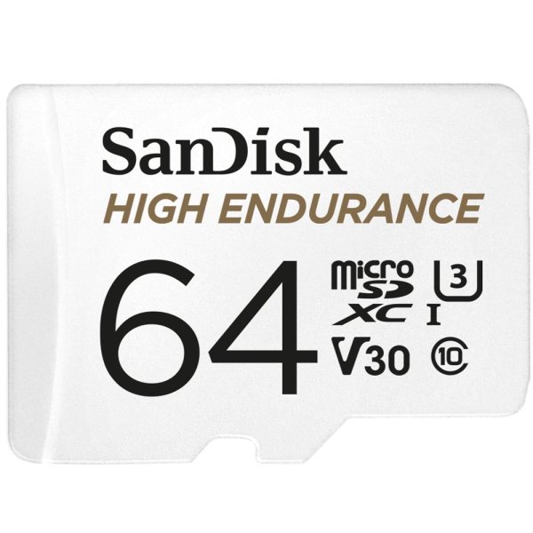 SanDisk High Endurance, 64 GB, MicroSDXC, Klasse 10, UHS-I, 100 MB/s, 40 MB/s