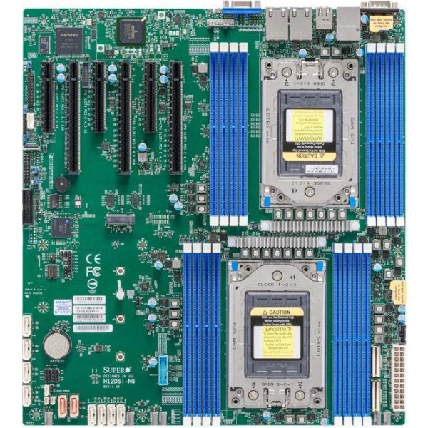 Supermicro MBD-H12DSI-N6, AMD, Socket SP3, AMD EPYC, Socket SP3, 4000 GB, DDR4-SDRAM