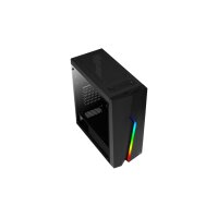 AEROCOOL ADVANCED TECHNOLOGIES Aerocool Bolt - Midi Tower - PC - Schwarz - ATX - micro ATX - Mini-ATX - Stahl - Blau - Grün - Rot