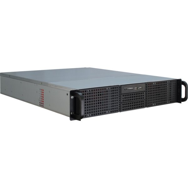 Inter-Tech 2U-20255, Rack, Server, Schwarz, Edelstahl, ATX, micro ATX, Mini-ATX, Mini-ITX, Stahl, HDD, Netzwerk, Leistung