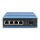 DIGITUS 4 Port Fast Ethernet Netzwerk PoE Switch, Industrial, Unmanaged, 1 SFP Uplink