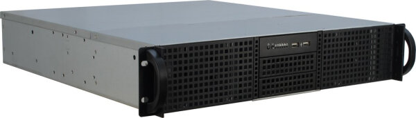 Inter-Tech IPC 2U-20248, Rack, Server, Schwarz, ATX, micro ATX, Mini-ITX, Stahl, HDD, Netzwerk, Leistung