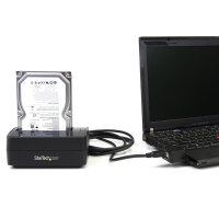 StarTech.com USB 3.0 auf SATA Festplatten Dockingstation, USB 3.0 (5 Gbit/s) Festplatten Dock, Externe 2.5/3.5" SATA I/II/III HDD/SSD Dockingstation, Top-Loading Festplattenschacht, HDD, SSD, SATA, Serial ATA II, Serial ATA III, 2.5,3.5", 4 TB, USB 3.2 Ge