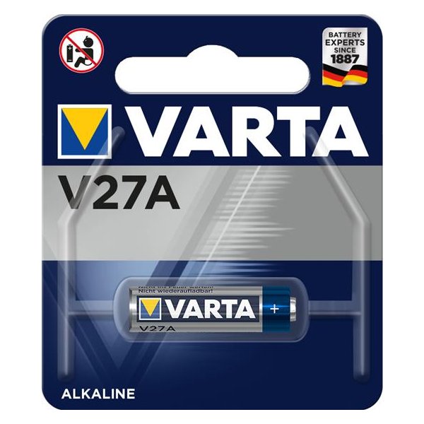 Varta V27A, Einwegbatterie, LR27A, Alkali, 12 V, 1 Stück(e), 19 mAh