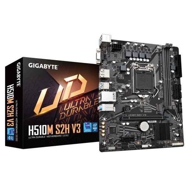 Gigabyte H510M S2H V3, Intel, LGA 1200 (Socket H5), Intel® Celeron®, Intel® Core™ i3, Intel® Core™ i5, Intel® Core™ i7, Intel® Core™ i9, Intel® Pentium®, LGA 1200 (Socket H5), 64 GB, DDR4-SDRAM