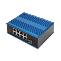 DIGITUS 8 Port Fast Ethernet Netzwerk Switch, Industrial,...