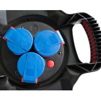 Brennenstuhl 1169710100 - 10 m - 3 AC-Ausgänge - Outdoor - IP44 - Kunststoff - Kautschuk - Schwarz - Rot