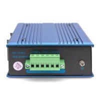 DIGITUS 4 Port Gigabit Ethernet Netzwerk Switch, Industrial, Unmanaged, 1 SFP Uplink