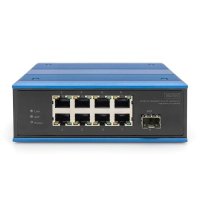 DIGITUS 8 Port Fast Ethernet Netzwerk PoE Switch,...