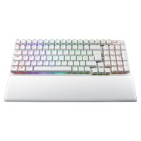 ASUS ROG Strix Scope II 96 Wireless, Verkabelt & Kabellos, USB + RF Wireless + Bluetooth, Mechanischer Switch, QWERTZ, RGB-LED, Weiß