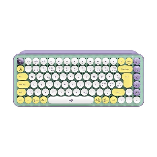 Logitech POP Keys Wireless Mechanical Keyboard With Emoji Keys, Mini, Kabellos, RF Wireless + Bluetooth, Mechanischer Switch, QWERTY, Mintfarbe