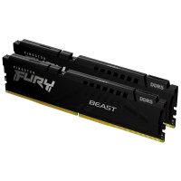 Kingston FURY Beast 64 GB 6400 MT/s DDR5 CL32 DIMM (Kit of 2) Black XMP, 64 GB, 2 x 32 GB, DDR5, 288-pin DIMM, Schwarz