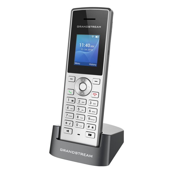 Grandstream WP810, IP-Telefon, Schwarz, Metallisch, Kabelloses Mobilteil, 2 Zeilen, 2.4/5 GHz, TFT