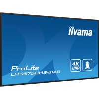 Iiyama LH5575UHS-B1AG, Digital Signage Flachbildschirm, 138,7 cm (54.6"), LCD, 3840 x 2160 Pixel, WLAN, 24/7