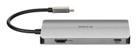 D-Link DUB-M610, Kabelgebunden, USB 3.2 Gen 1 (3.1 Gen 1) Type-C, 100 W, Aluminium, Schwarz, MicroSD (TransFlash), SD, SDHC, SDXC, 4K Ultra HD