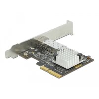 Delock PCI Express x4 Karte zu 1 x SFP+ Slot 10 Gigabit LAN, PCIe, PCIe, SFP+, Niedriges Profil, PCIe 3.0, Grau, PC