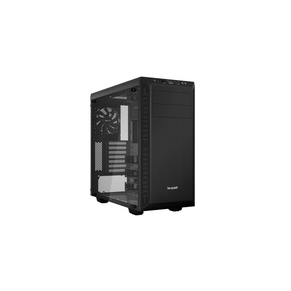 Be Quiet! Pure Base 600 Window, Midi Tower, PC, Schwarz, ATX, micro ATX, Mini-ITX, ABS Synthetik, Kunststoff, Stahl, Gehärtetes Glas, Gaming