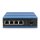 DIGITUS 4 Port Gigabit Ethernet Netzwerk PoE Switch, Industrial, Unmanaged, 1 SFP Uplink