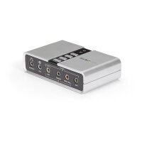 StarTech.com USB Soundbox 7.1 Adapter - externe USB Soundkarte mit SPDIF Didital Audio, 7.1 Kanäle, 16 Bit, USB