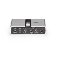 StarTech.com USB Soundbox 7.1 Adapter - externe USB Soundkarte mit SPDIF Didital Audio, 7.1 Kanäle, 16 Bit, USB