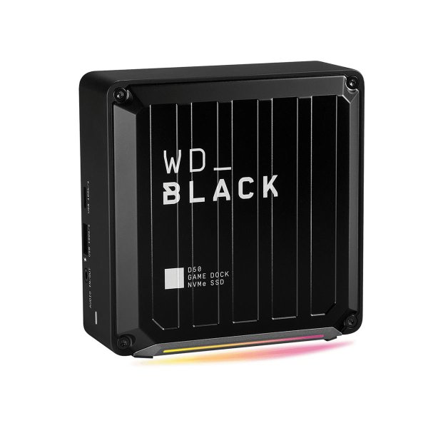 WD_BLACK Western Digital D50, Kabelgebunden, Thunderbolt 3, 3,5 mm, 10,100,1000 Mbit/s, Schwarz, 1000 GB