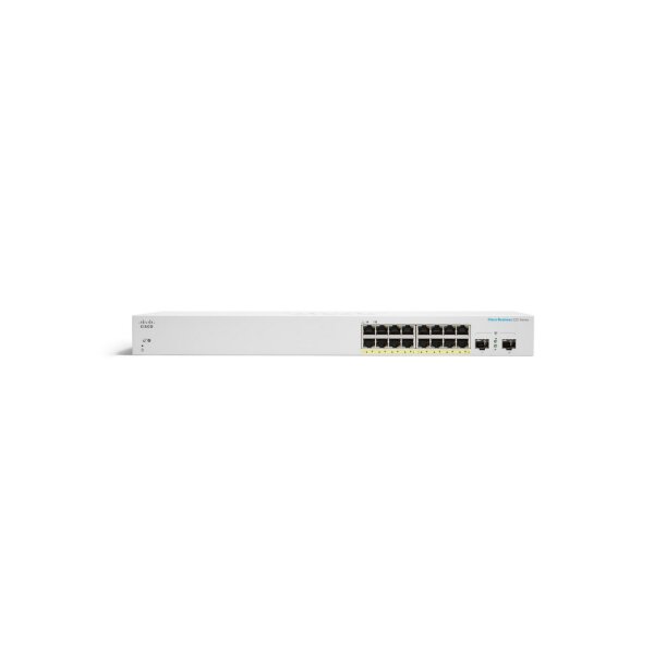 Cisco CBS220-16T-2G, Managed, L2, Gigabit Ethernet (10/100/1000), Rack-Einbau